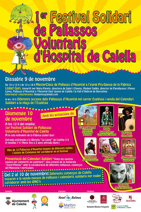 El cartell del primer Festival de pallassos voluntaris d'hospital
